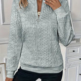 Jorien™ | KNIT PULLOVER MET Ritssluiting