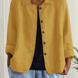 KENDRA – CASUAL BLOUSE-JAS MET KNOOPSLUITING
