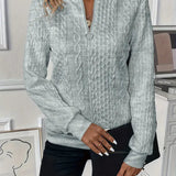 Jorien™ | KNIT PULLOVER MET Ritssluiting