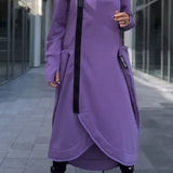 LILIANE – MODERNE LANGE COAT MET CAPUCHON