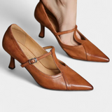 Emma Elegante T-Bar-hakken met gladde afwerking