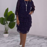 CLARA – ELEGANTE GEDEKTE POLKADOT-JURK