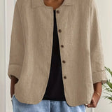 KENDRA – CASUAL BLOUSE-JAS MET KNOOPSLUITING