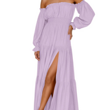 KENDRA – ROMANTISCHE OFF-SHOULDER MAXI JURK