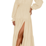 KENDRA – ROMANTISCHE OFF-SHOULDER MAXI JURK
