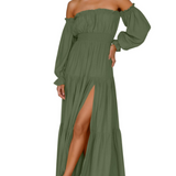 KENDRA – ROMANTISCHE OFF-SHOULDER MAXI JURK