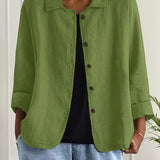 KENDRA – CASUAL BLOUSE-JAS MET KNOOPSLUITING