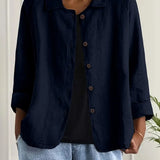 KENDRA – CASUAL BLOUSE-JAS MET KNOOPSLUITING