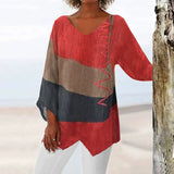Leviana | Artistieke V-hals Blouse