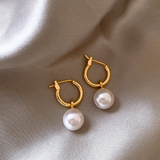 Elegante Oorbellen met Gouden Parels