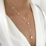 Ketting met Vintage Hangers en Parels
