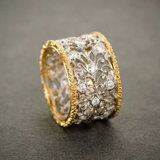 Ivy Ring met Vintage Zirkonium