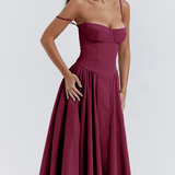 Hermien™ | Mouwloze Midi-jurk met Korsetpasvorm