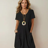 Amalia™ | LOSSE VLOEIENDE CASUAL JURK