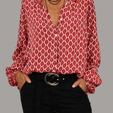EDWINA I GEOMETRISCHE BLOUSE