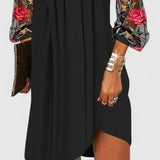 MARTHA – ELEGANTE GEBORDUURDE SHIFT JURK