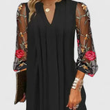 MARTHA – ELEGANTE GEBORDUURDE SHIFT JURK