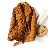 SERAPHINA – GEBELGDE WINTERJAS MET CEINTUUR