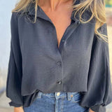CORNELIA I KLASSIEKE LANGERMIGE BLOUSE