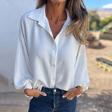 CORNELIA I KLASSIEKE LANGERMIGE BLOUSE