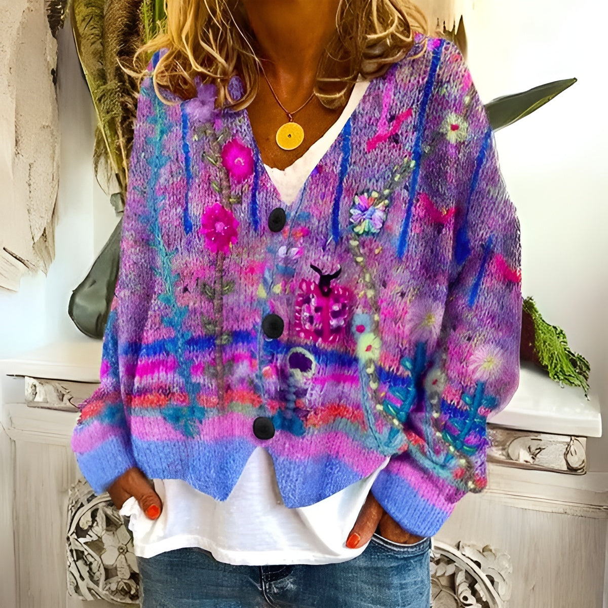 Emma | Bloemen Cardigan