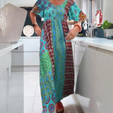 LUNA – KLEURRIJKE PATCHWORK MAXIJURK