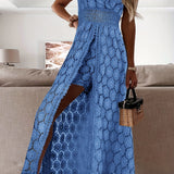 Lisanne™ | Kanten Maxi Jurk met Verfijnd Detail