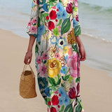 DELILAH – LICHTE BLOEMEN MAXI JURK