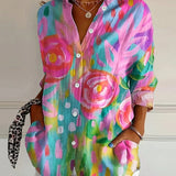 Annika - Kleurrijke blouse met speelse print