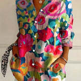 Annika - Kleurrijke blouse met speelse print