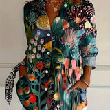 Annika - Kleurrijke blouse met speelse print