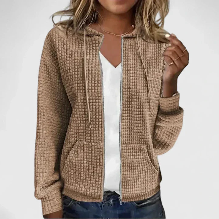 MILA – WAFFLE RITS HOODIE