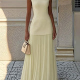 JULIET – TIJDLOZE ELEGANTIE MOUWLOZE MAXI-JURK