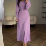 Lubberta™ | Elegante Gebreide Maxi Jurk