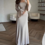 Lubberta™ | Elegante Gebreide Maxi Jurk