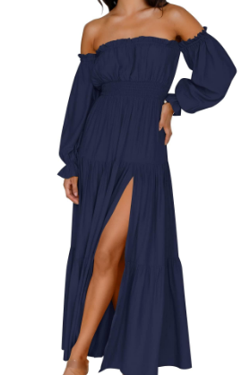 KENDRA – ROMANTISCHE OFF-SHOULDER MAXI JURK
