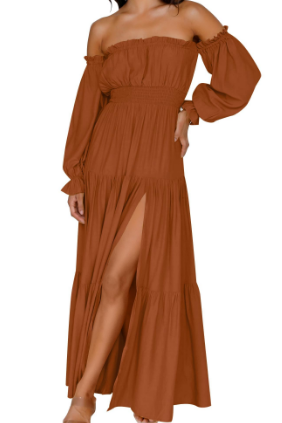 KENDRA – ROMANTISCHE OFF-SHOULDER MAXI JURK