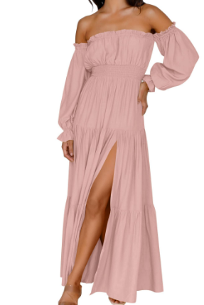 KENDRA – ROMANTISCHE OFF-SHOULDER MAXI JURK