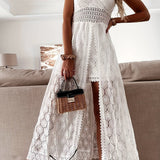 Lisanne™ | Kanten Maxi Jurk met Verfijnd Detail