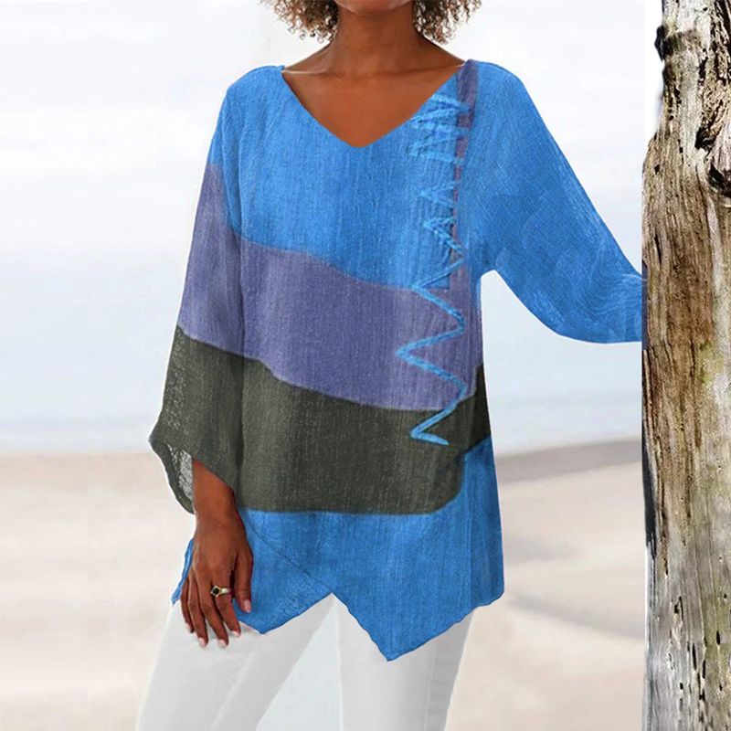 Leviana | Artistieke V-hals Blouse