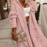 SIENNA – TRENDY GEBREIDE CARDIGAN MET CAPUCHON