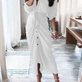 Selma™ | Zomerjurk met band en knopen